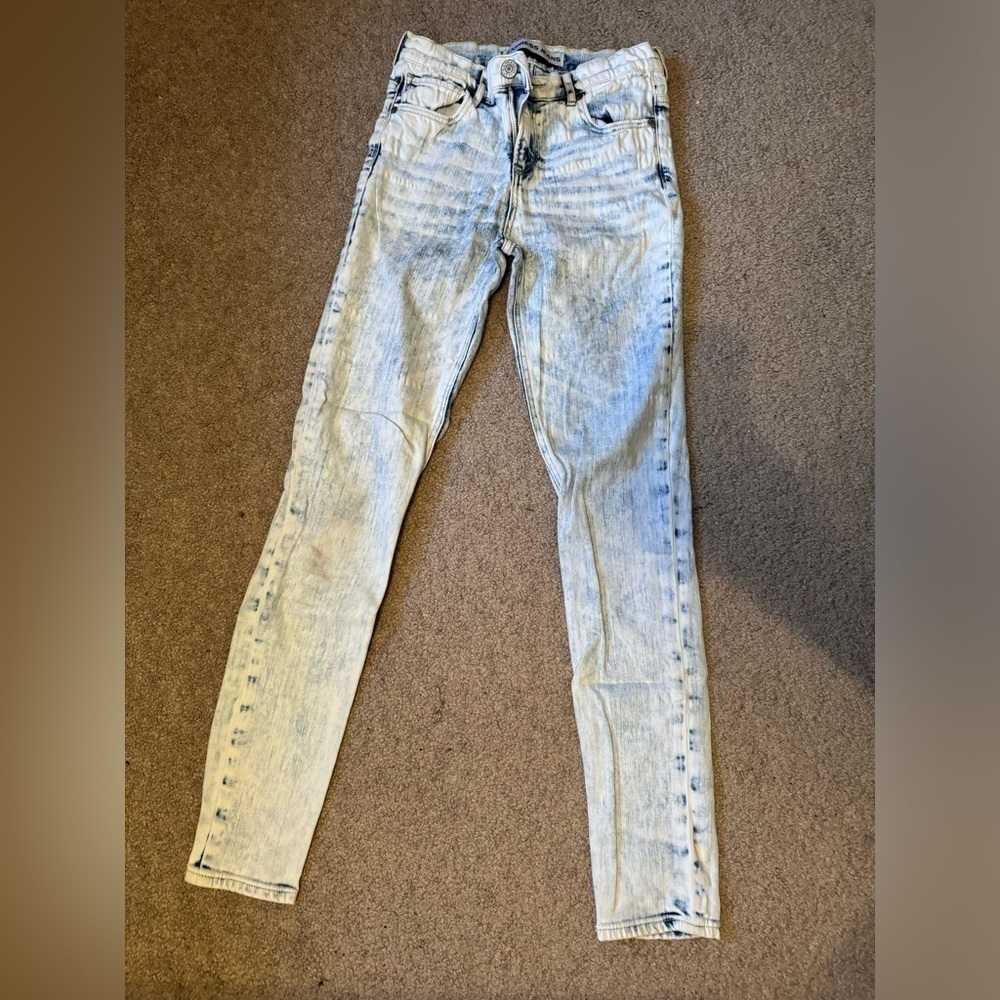 Express acid wash high rise jeggings size 2